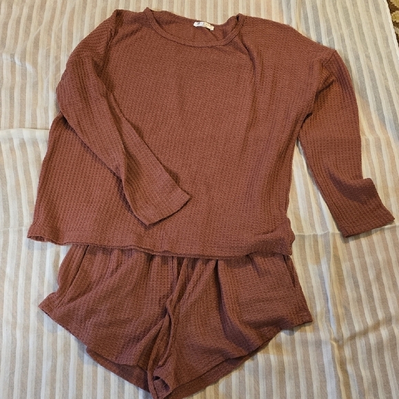 Women's Mauve Loungewear Set L - Picture 1 of 2